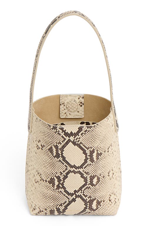 Mansur Gavriel Mini Everyday Cabas Snakeskin Embossed Leather Tote In Multi