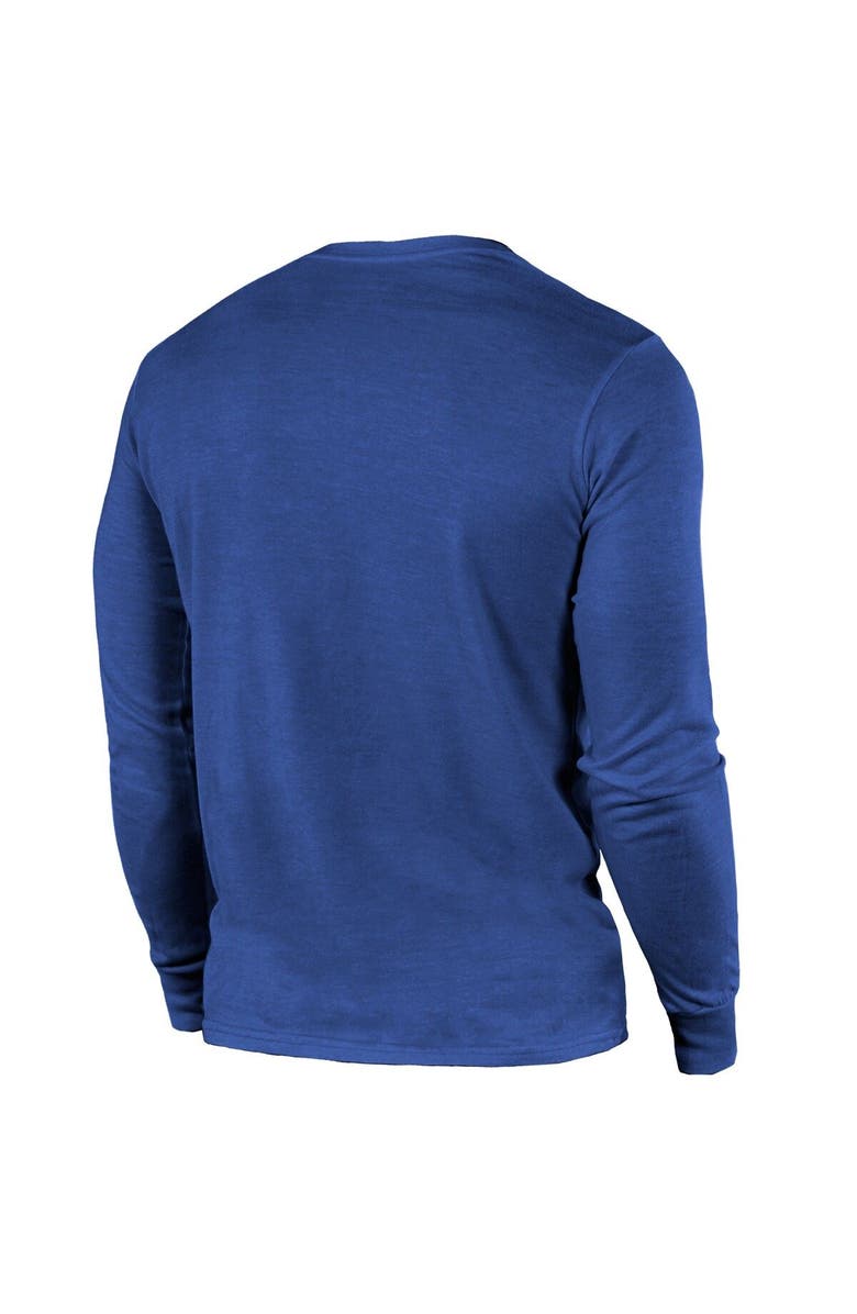 Majestic Threads Men's Majestic Threads Royal Los Angeles Rams 2-Time Super Bowl Champions Loudmouth Long Sleeve T-Shirt, Alternate, color, 