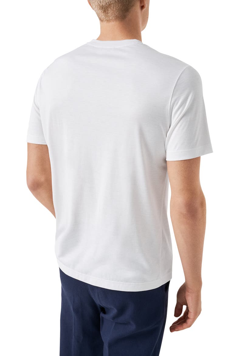 Silk & Cotton T-Shirt, Alternate, color, WHITE