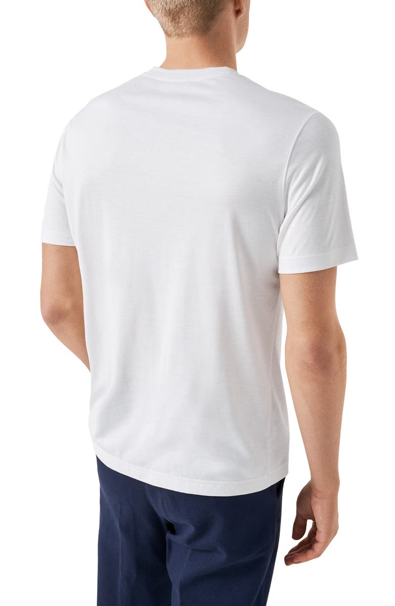 Eton Silk & Cotton T-Shirt, Alternate, color, White