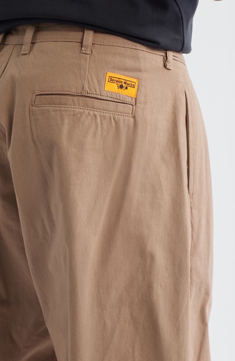 Service Works Part Timer Organic Cotton Twill Pants, Alternate, color, Mushroom