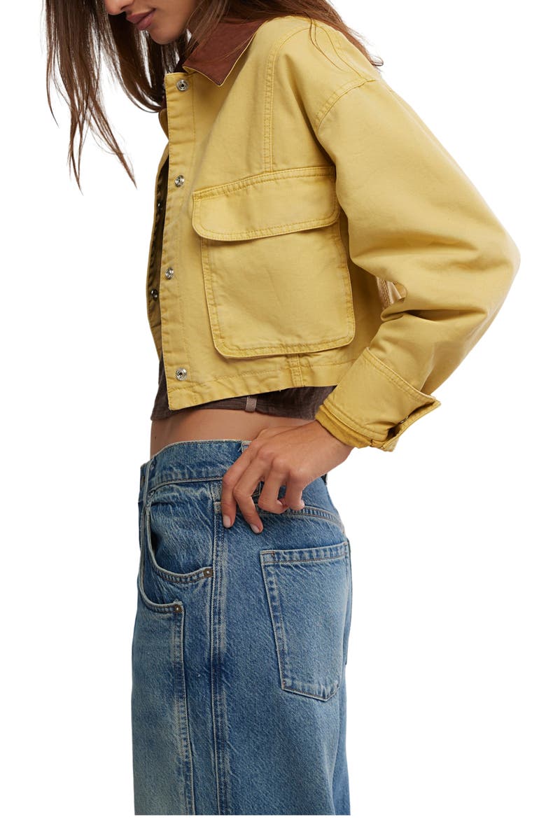We the Free Martha Workwear Jacket, Alternate, color, RATTAN