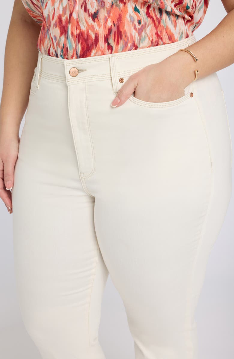 NYDJ Marilyn Triple Stitch High Waist Straight Leg Jeans, Alternate, color, Vintage White