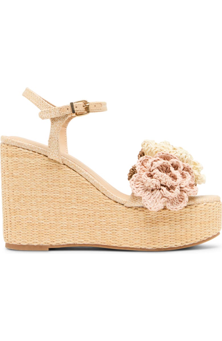 Madden Girl <p>Shoree Raffia Wedge Sandal (Women)</p>, Alternate, color, Natural Multi