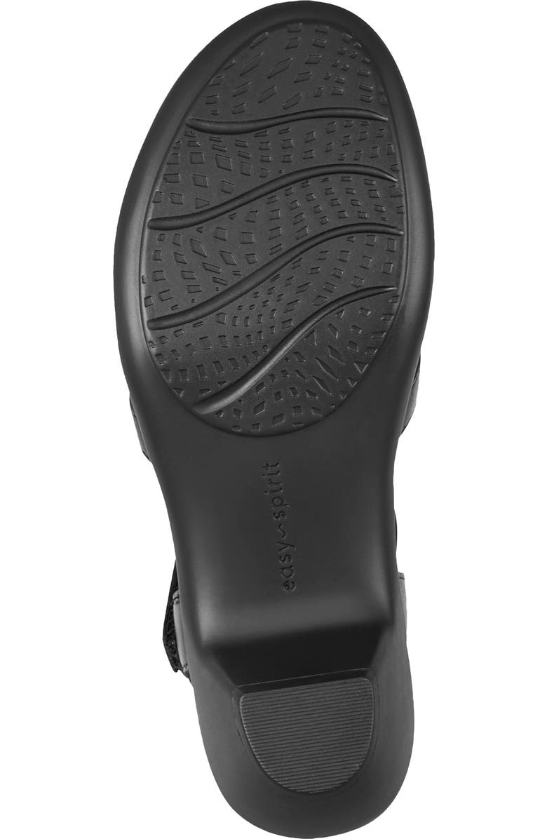 Easy Spirit Clarra T-Strap Sandal, Alternate, color, Black