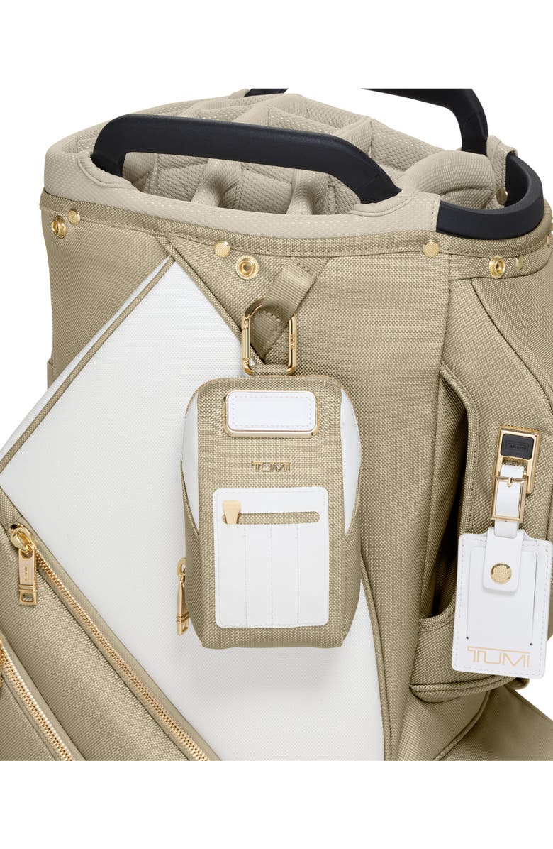 TUMI Golf Pouch with Tees, Alternate, color, Off White/ Tan