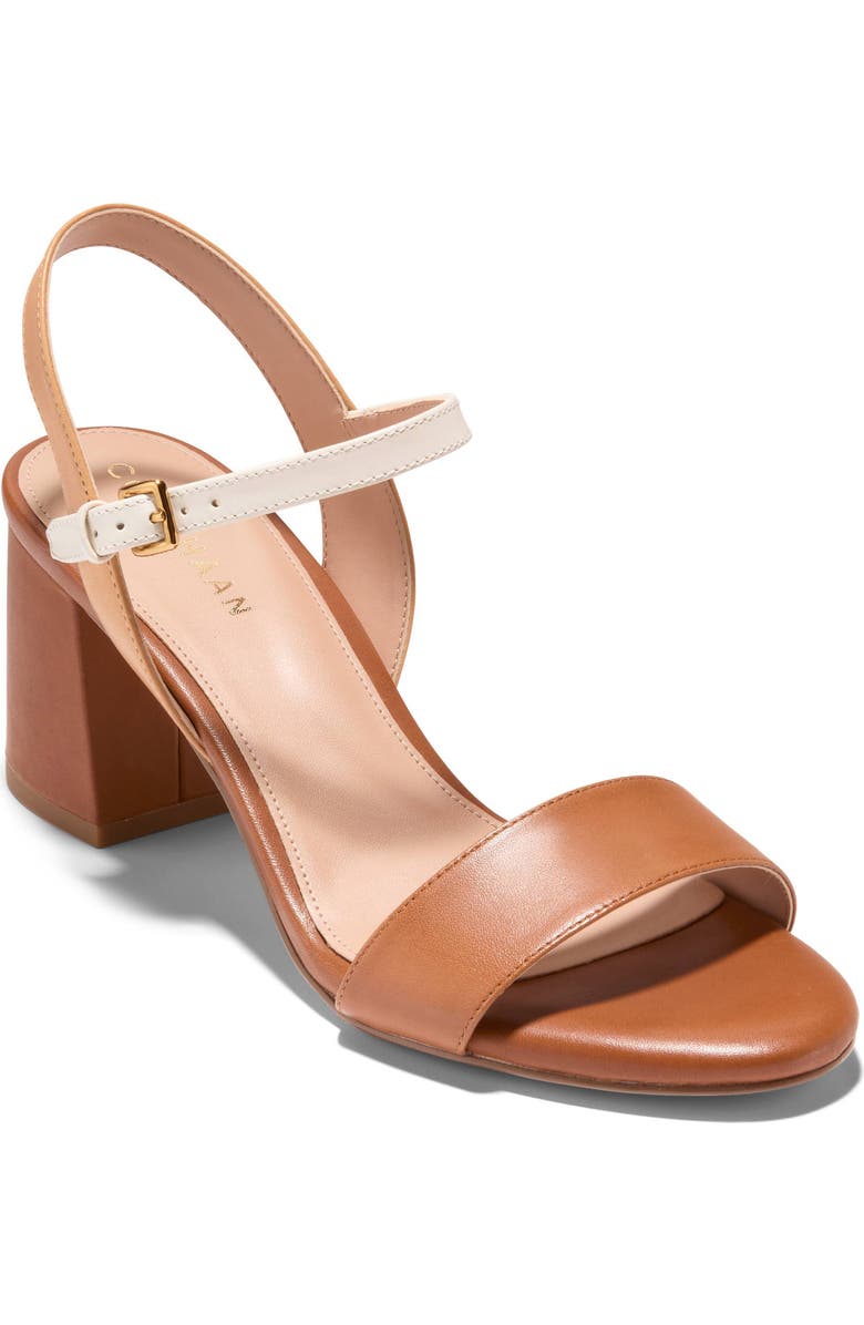 Cole Haan Josie Block Heel Sandal, Main, color, British Tan / Biscuit / Ivory