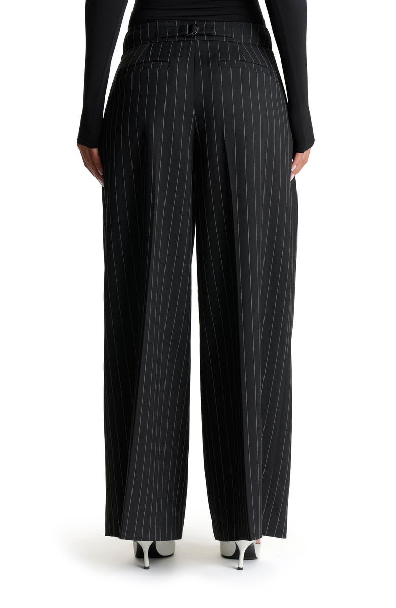 Pinstripe Wide Leg Pants