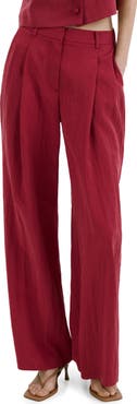 MANGO Tailored Straight Leg Pants