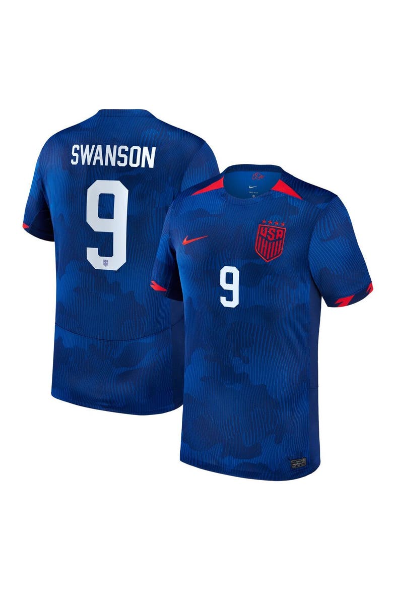 Men's Nike Mallory Swanson Royal USWNT 2023 Away Replica Jersey, Main, color, Royal