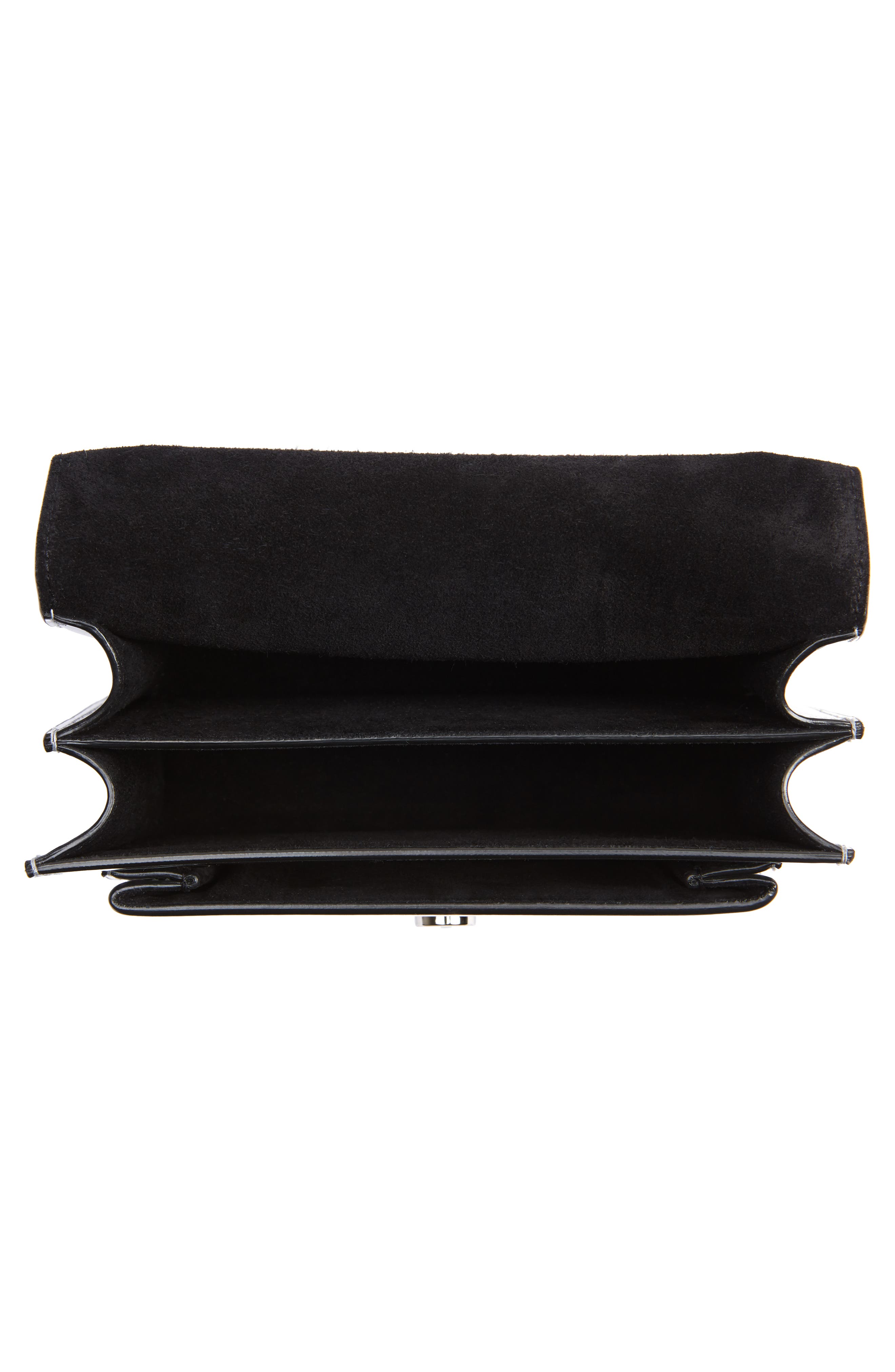 Saint Laurent Small Sunset Mirrored Leather Shoulder Bag, Alternate, color, 