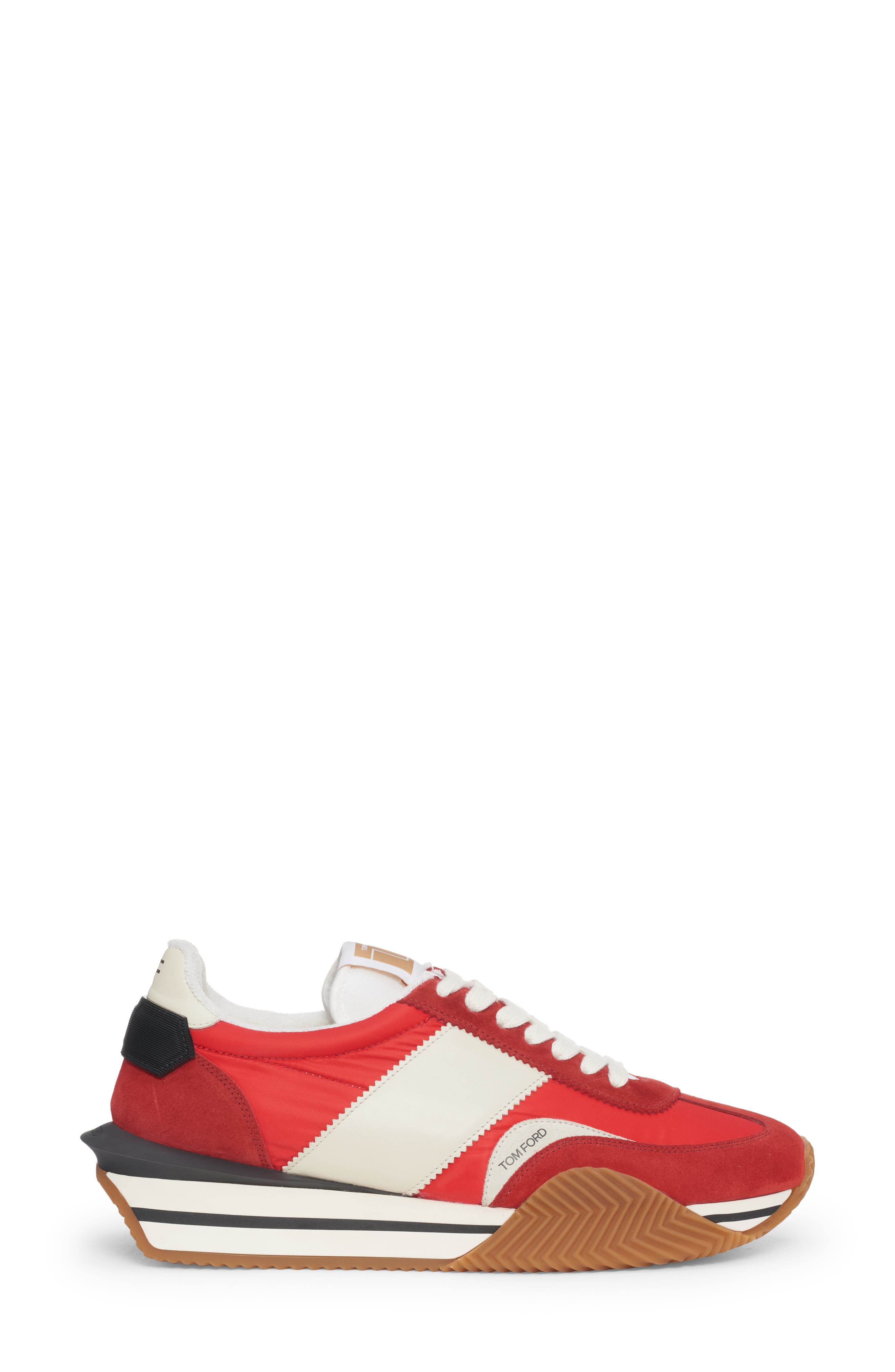 TOM FORD James Mixed Media Low Top Sneaker, Alternate, color, 