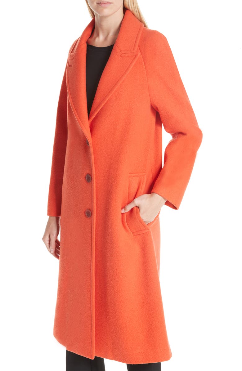 Burberry Ellerton Wool Blend Coat, Alternate, color, 
