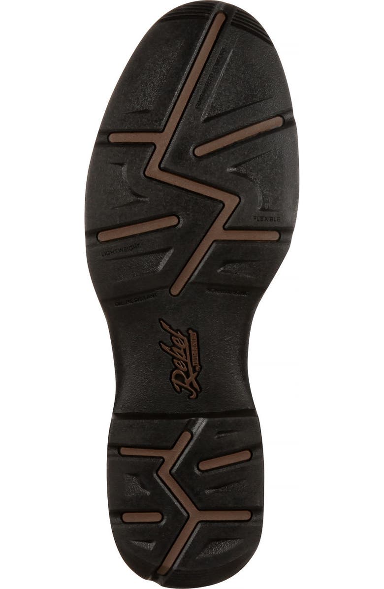 DURANGO Chocolate Pullon Western Boot, Alternate, color, Chocolate Wyoming