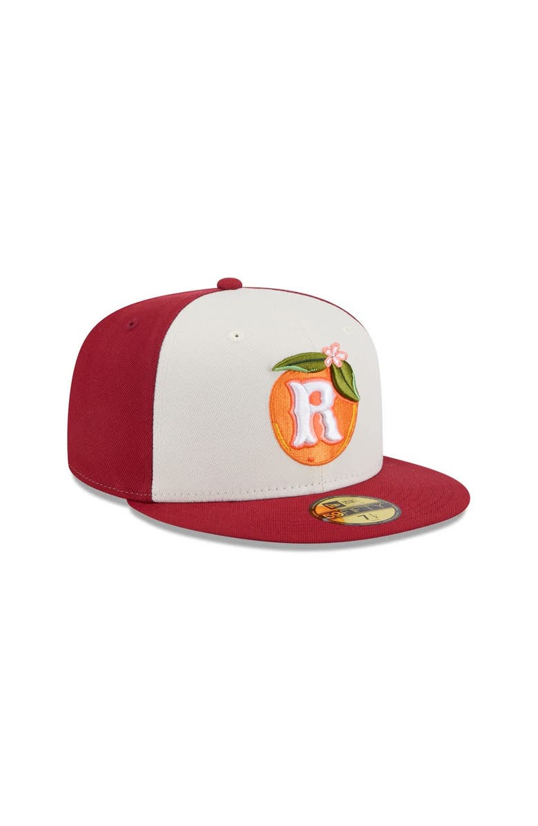 New Era Men's New Era  Cream Inland Empire 66ers Theme Nights 59FIFTY Fitted Hat, Alternate, color, 