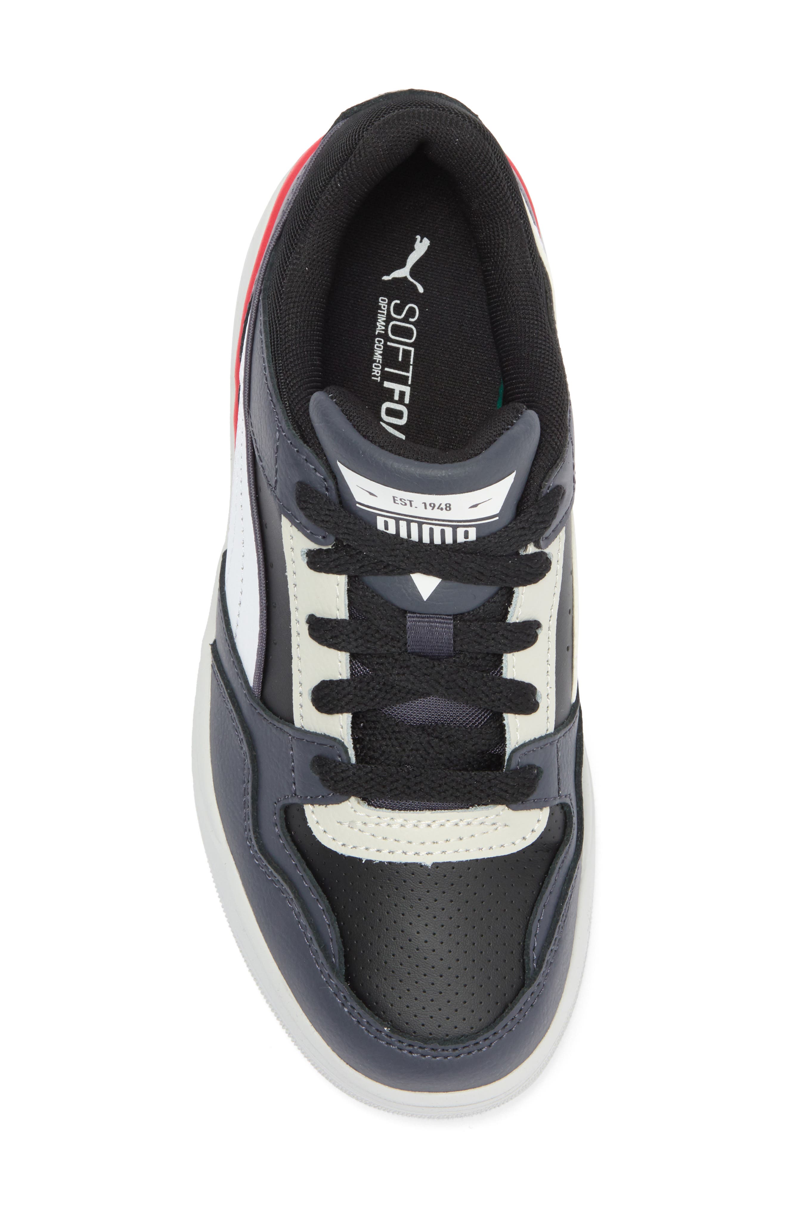 PUMA Kids' Rebound Retro Sneaker, Alternate, color, Galactic Gray-Puma White-Black