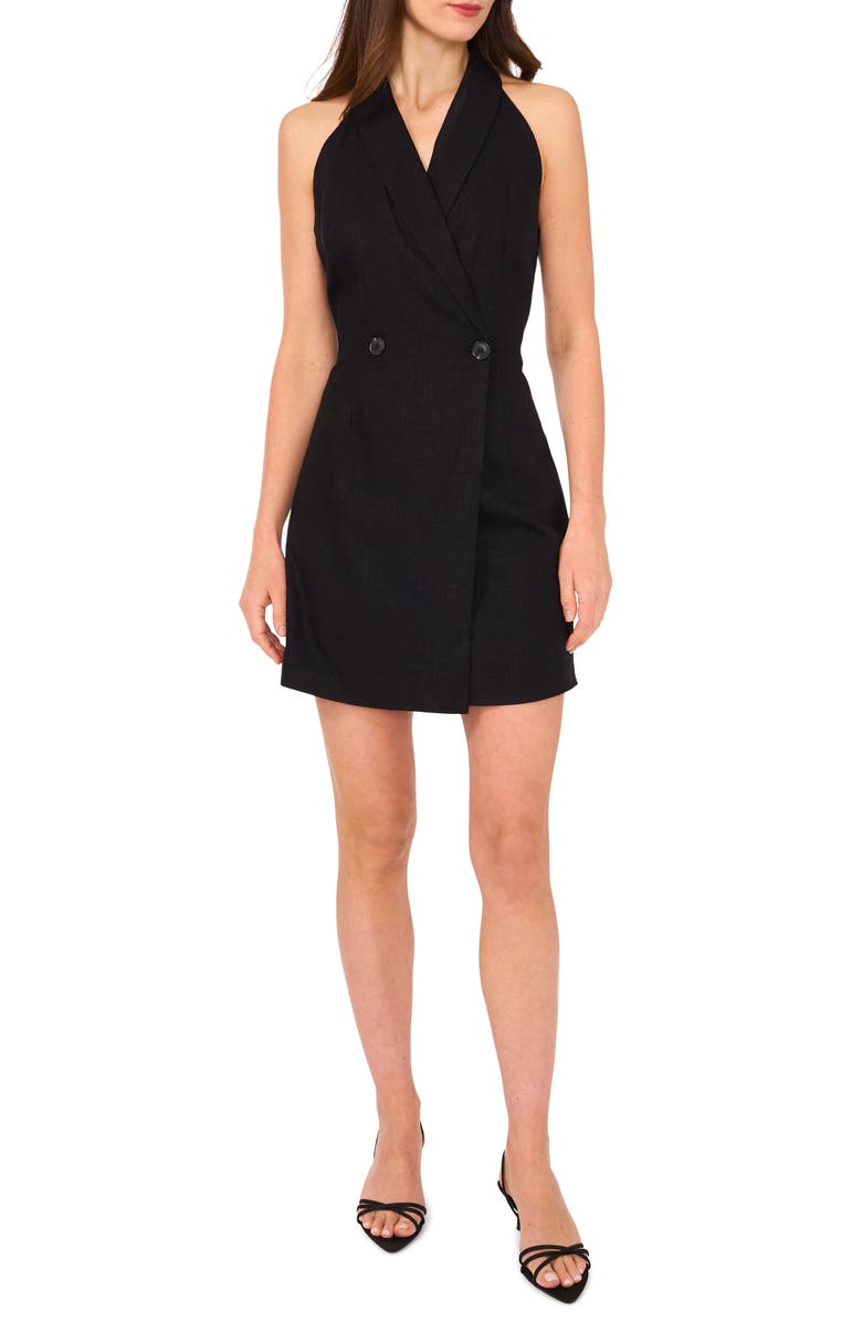 1.STATE Sleeveless Blazer Dress, Main, color, Rich Black