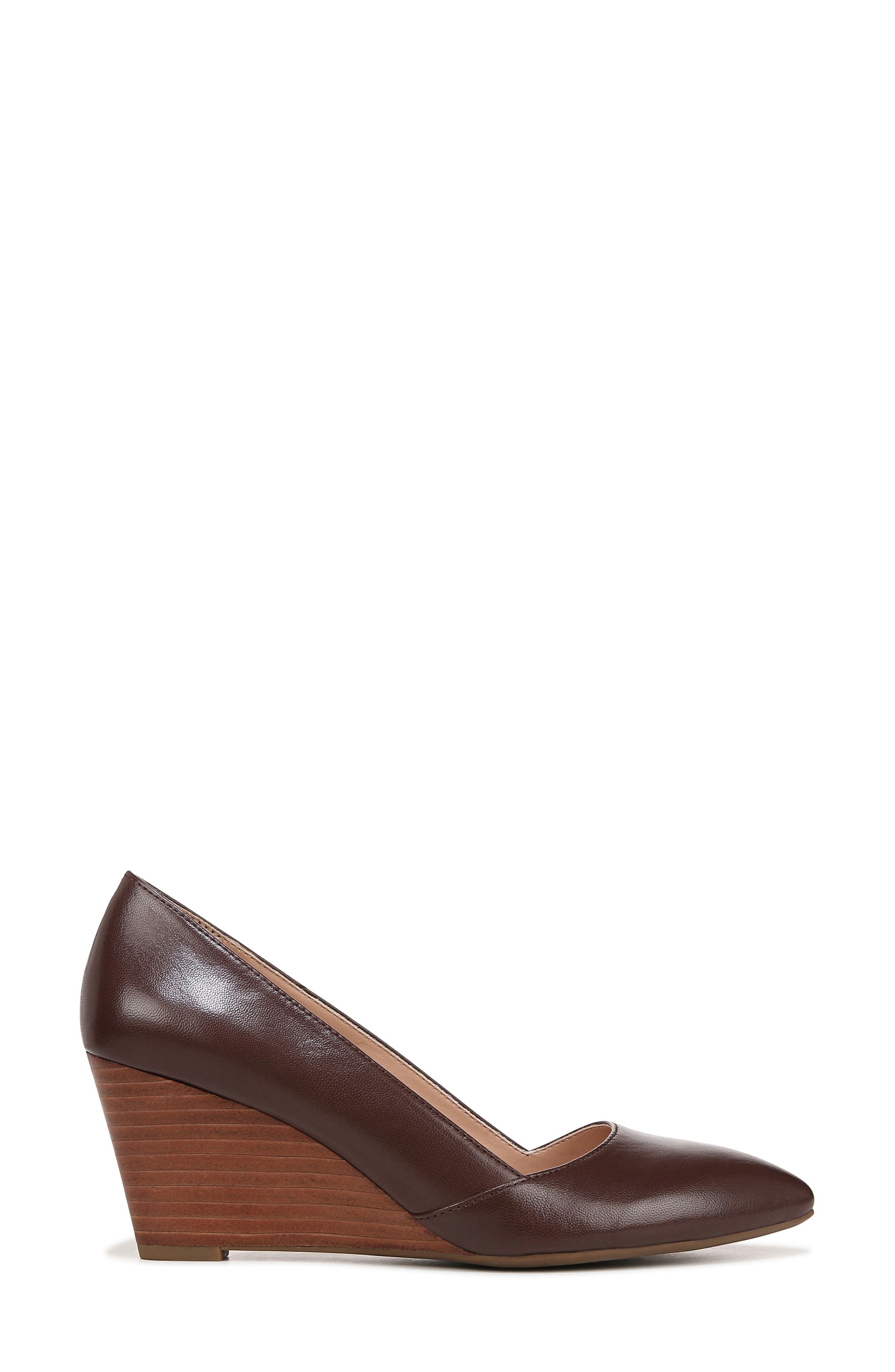 Franco Sarto Frankie Leather Wedge Pump, Alternate, color, Cafe