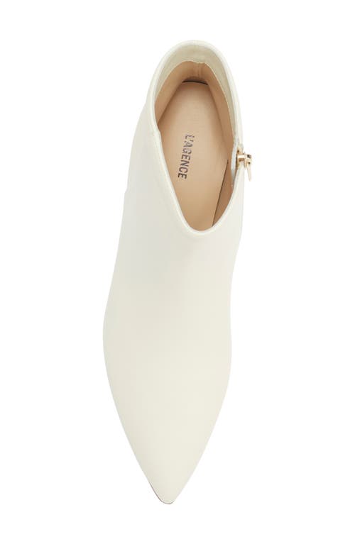 L'agence Jeanne Block Heel Bootie In White