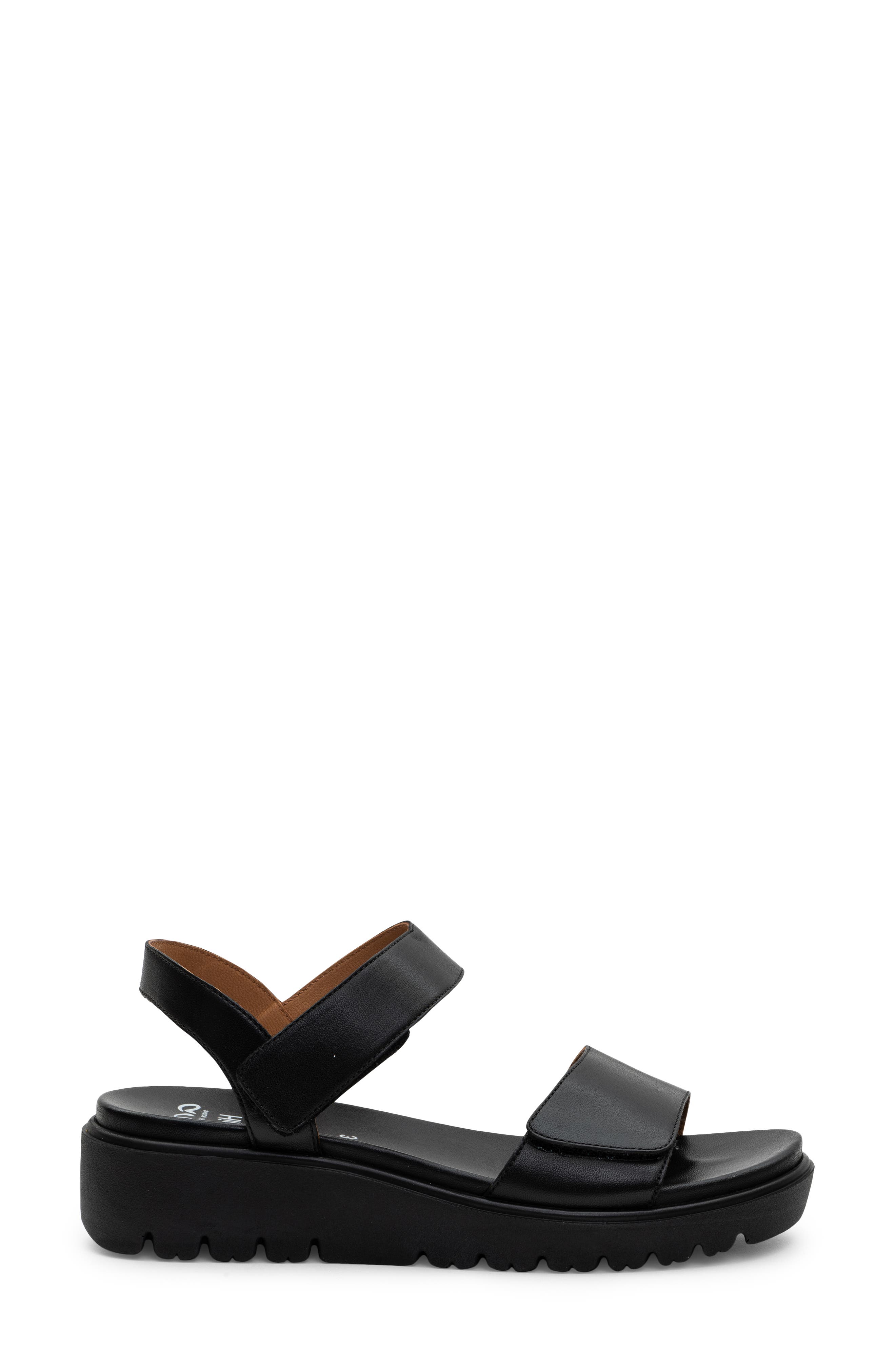 ara Bellvue II Strappy Sandal, Alternate, color, Black Nappa Leather