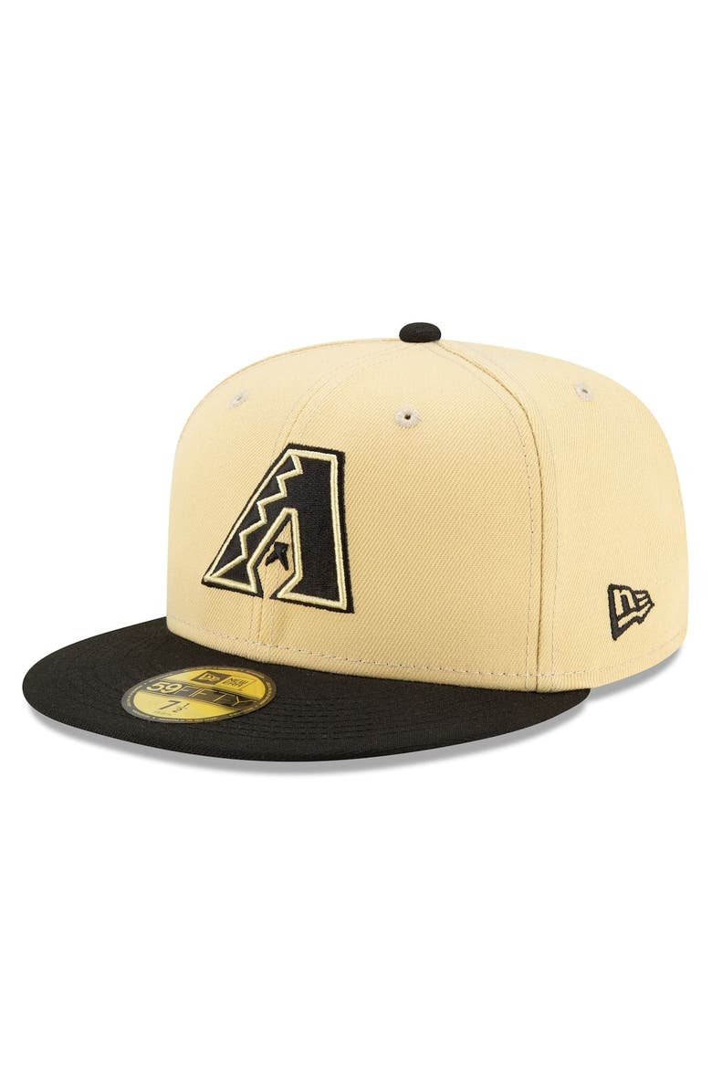 New Era Men's New Era Sand/Black Arizona Diamondbacks 2021 City Connect 59FIFTY Fitted Hat, Main, color, Gold