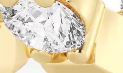 Badgley Mischka Collection Round Cut Lab Created Diamond Hoop Earrings In 1 Ctw Yellow Gold