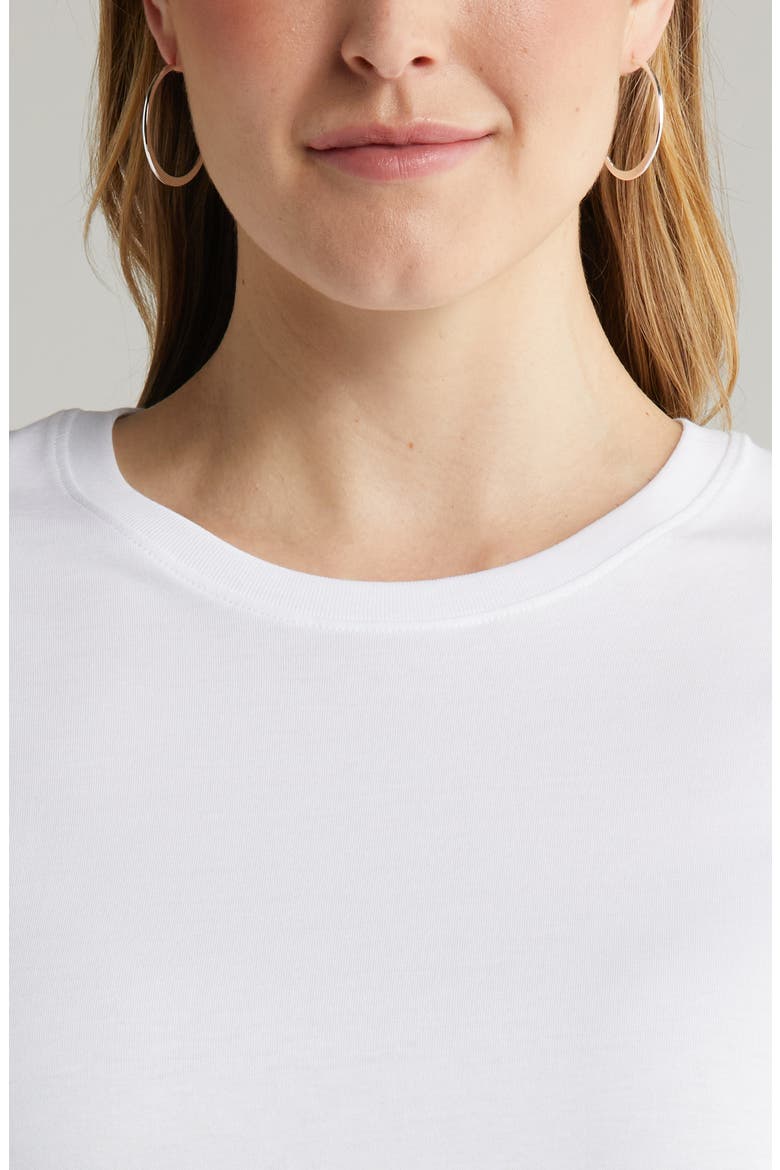 Relaxed Fit Pima Cotton Crewneck T-Shirt, Alternate, color, WHITE