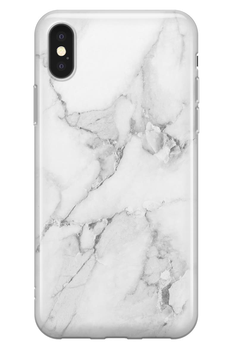 White Marble iPhone X/Xs/Xs Max & XR Case, Main, color, WHITE MARBLE