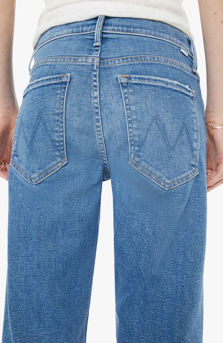MOTHER The Newbie High Waist Ankle Straight Leg Jeans, Alternate, color, Float My Boat