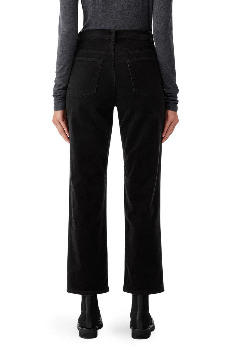 Eileen Fisher High Waist Ankle Straight Leg Corduroy Pants, Alternate, color, 