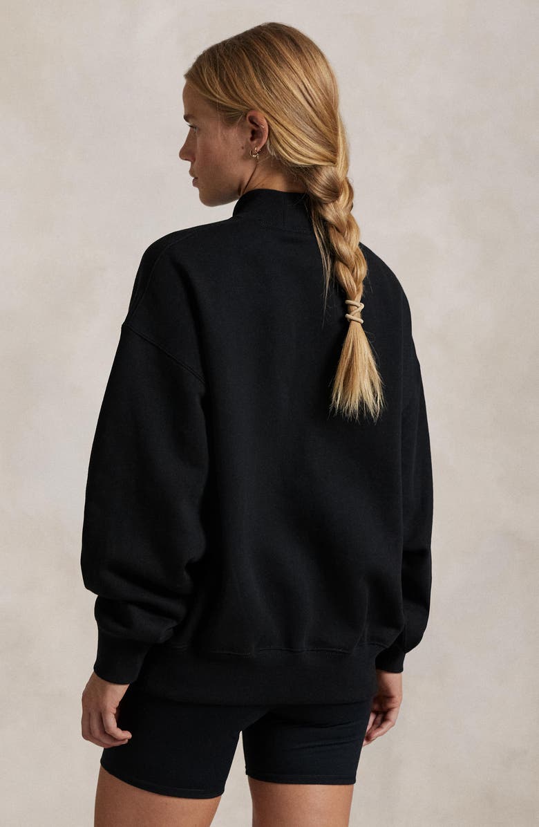 Polo Ralph Lauren Vintage Logo Oversize Mock Neck Sweatshirt, Alternate, color,