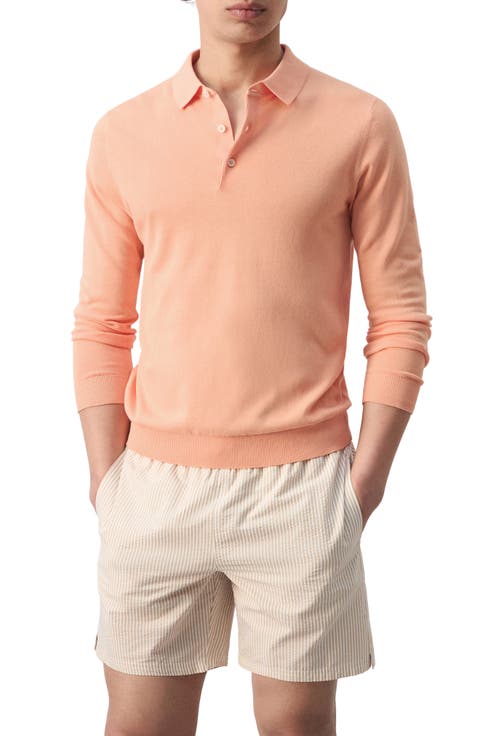 Long Sleeve Cotton Polo