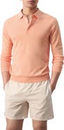 MANGO Long Sleeve Cotton Polo