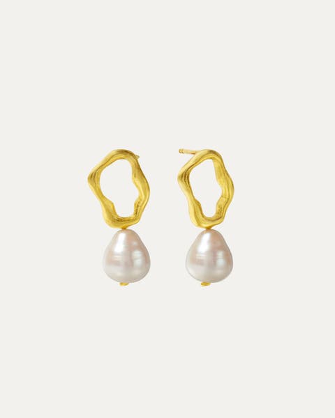 Gloria Pearl Stud Earrings