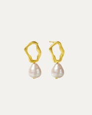 Ottoman Hands Gloria Pearl Stud Earrings