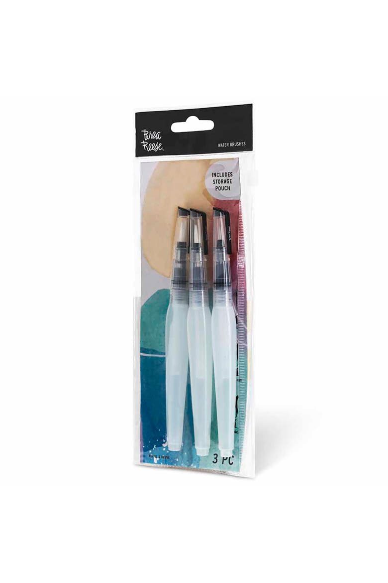 Brush Set Water 3Pc Builtin Water Reservoir, Alternate, color, Clear