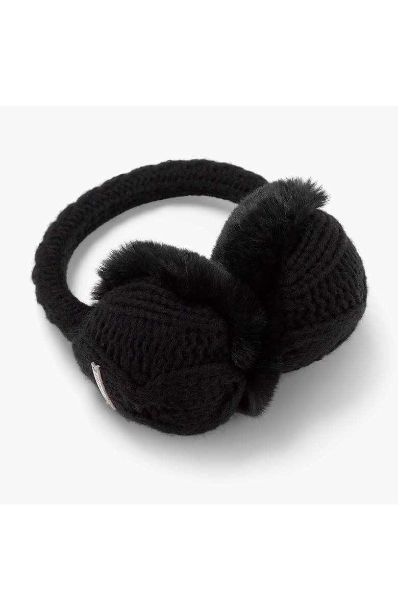 Turtle Fur Ear Muffin Earmuffs, Alternate, color, Black