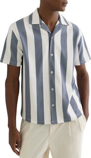 Reiss Dexter Stripe Camp Shirt