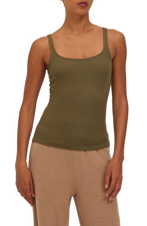 Olsen Rib Scoop Neck Tank