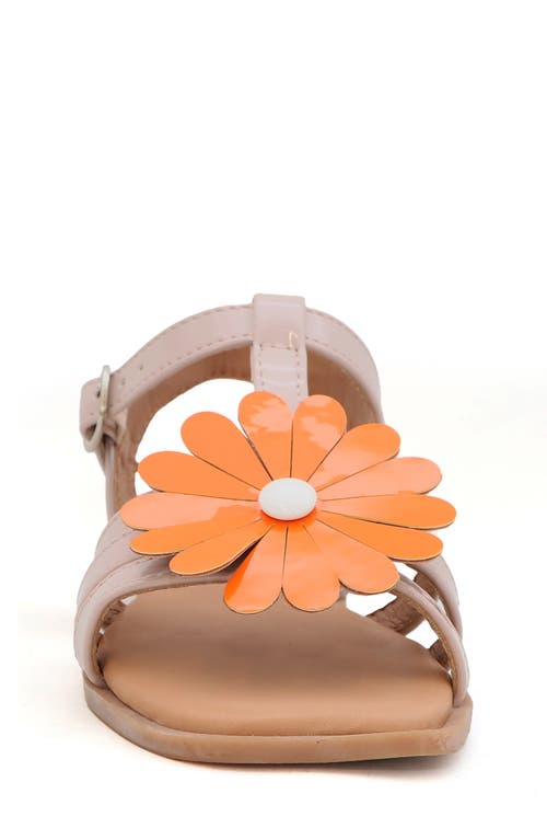 Yoki Kids' Flower Sandal In Beige