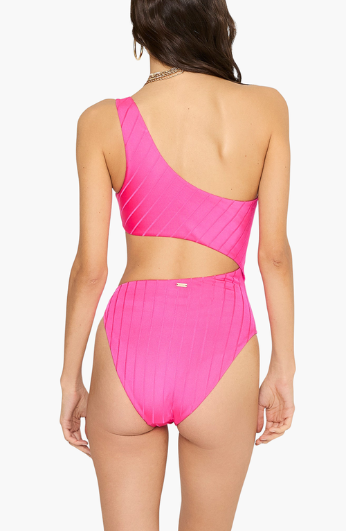 Beach Bunny Swimwear Lilly One Piece Swimsuit In Influencer Pink