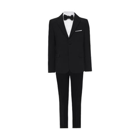 Single-breasted Satin-lapel Suit Set