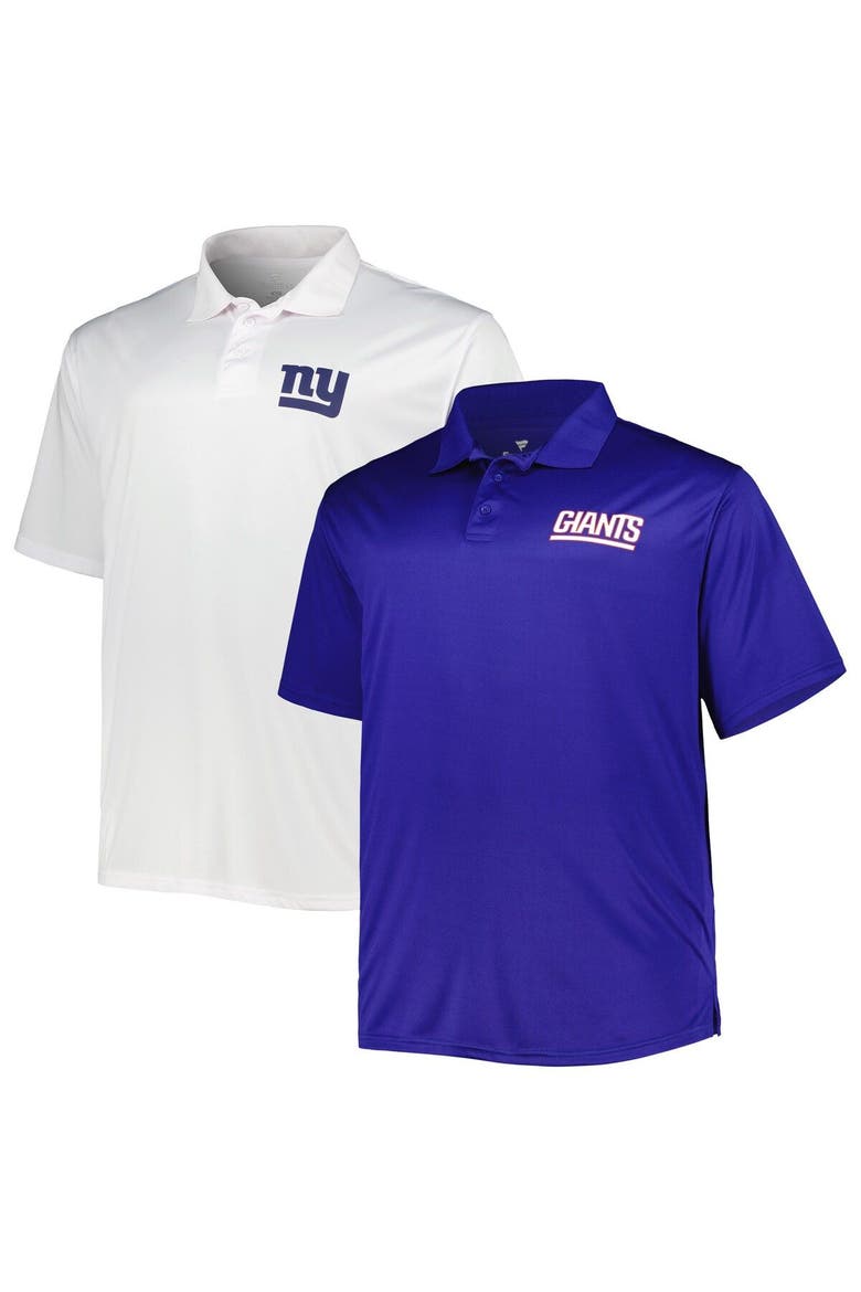 Men's Fanatics Branded Royal/White New York Giants Solid Two-Pack Polo Set, Main, color, Royal