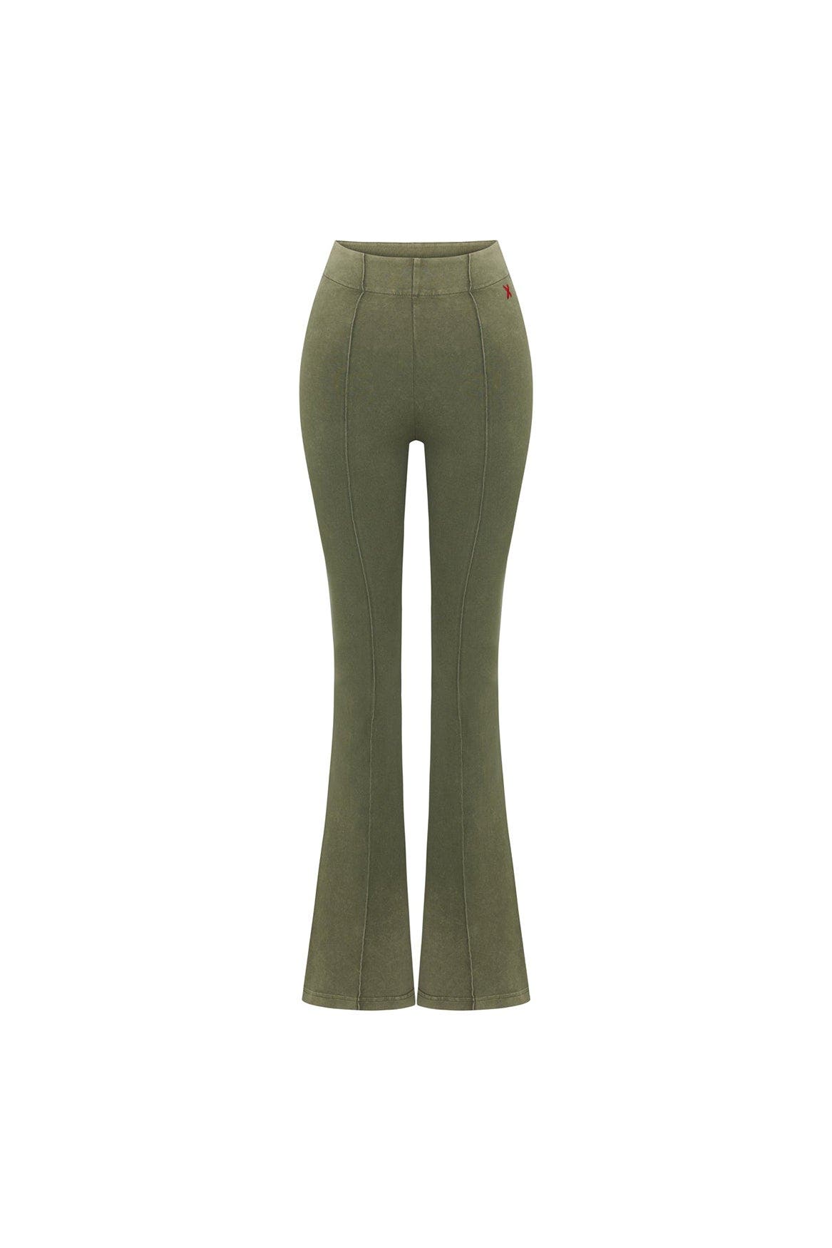 Cotton Acid Washed Flare Sweatpant - image 3