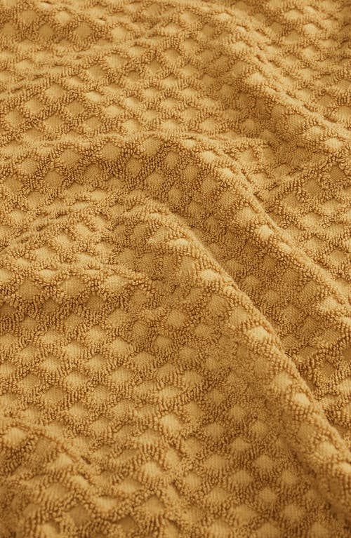 Woven & Weft Diamond 2-pack Bath Towel Set In Yellow