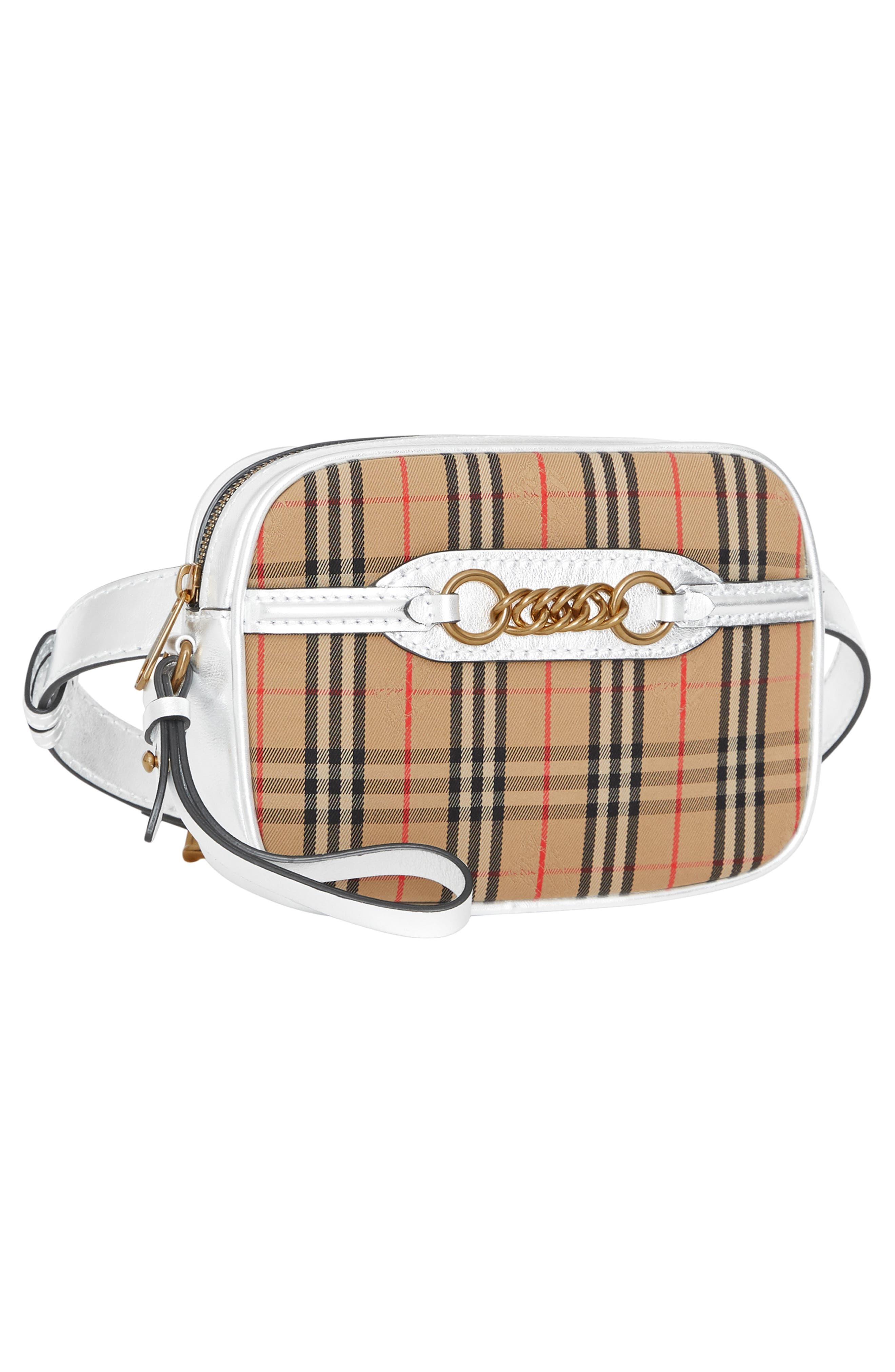 Burberry Vintage Check Link Bum Bag, Alternate, color, 