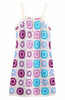 Miken Swim Kids' Openwork Cover-Up Tank Dress