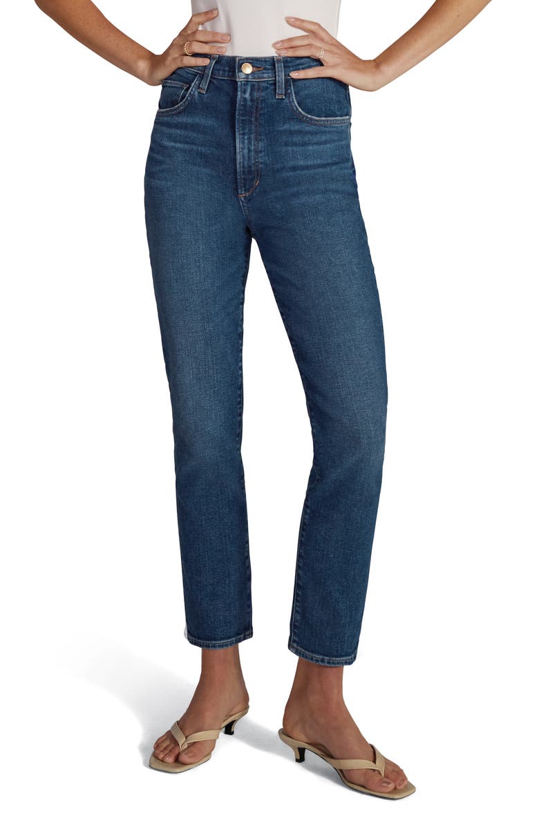 Favorite Daughter The Valentina Super High Waist Ankle Cigarette Jeans, Main, color, Dallas
