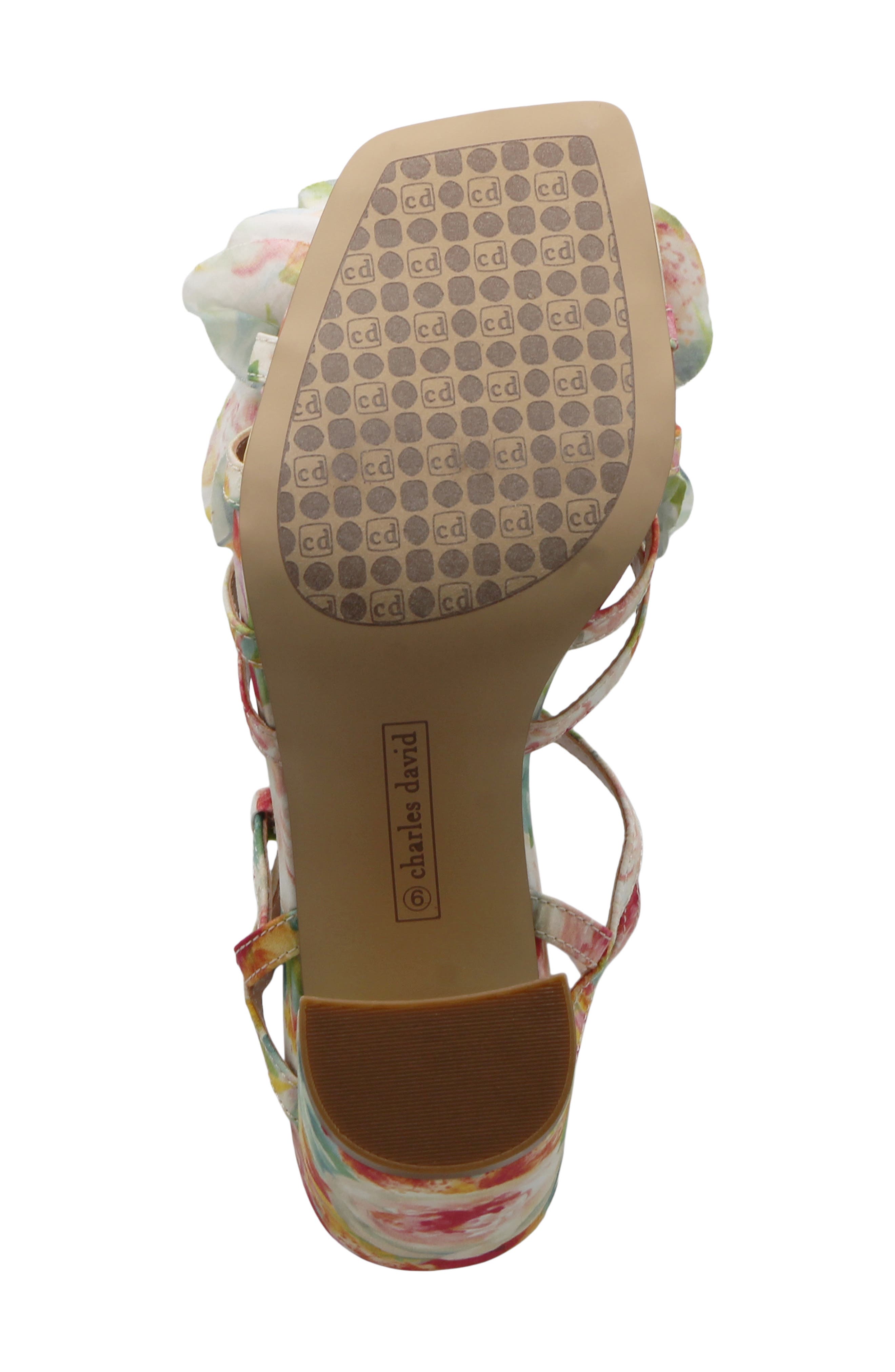 Charles David Restless Ankle Strap Sandal, Alternate, color, Bright Multi