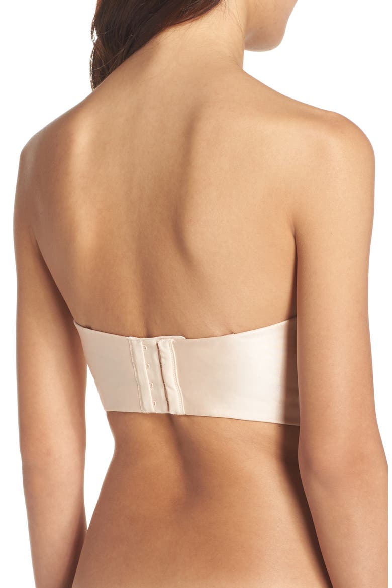 Essentials Convertible Underwire Longline Push-Up Bra, Alternate, color, BARE
